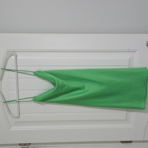 Mango Lupe cowl neck dress in green Sz S NWT - Picture 3 of 7